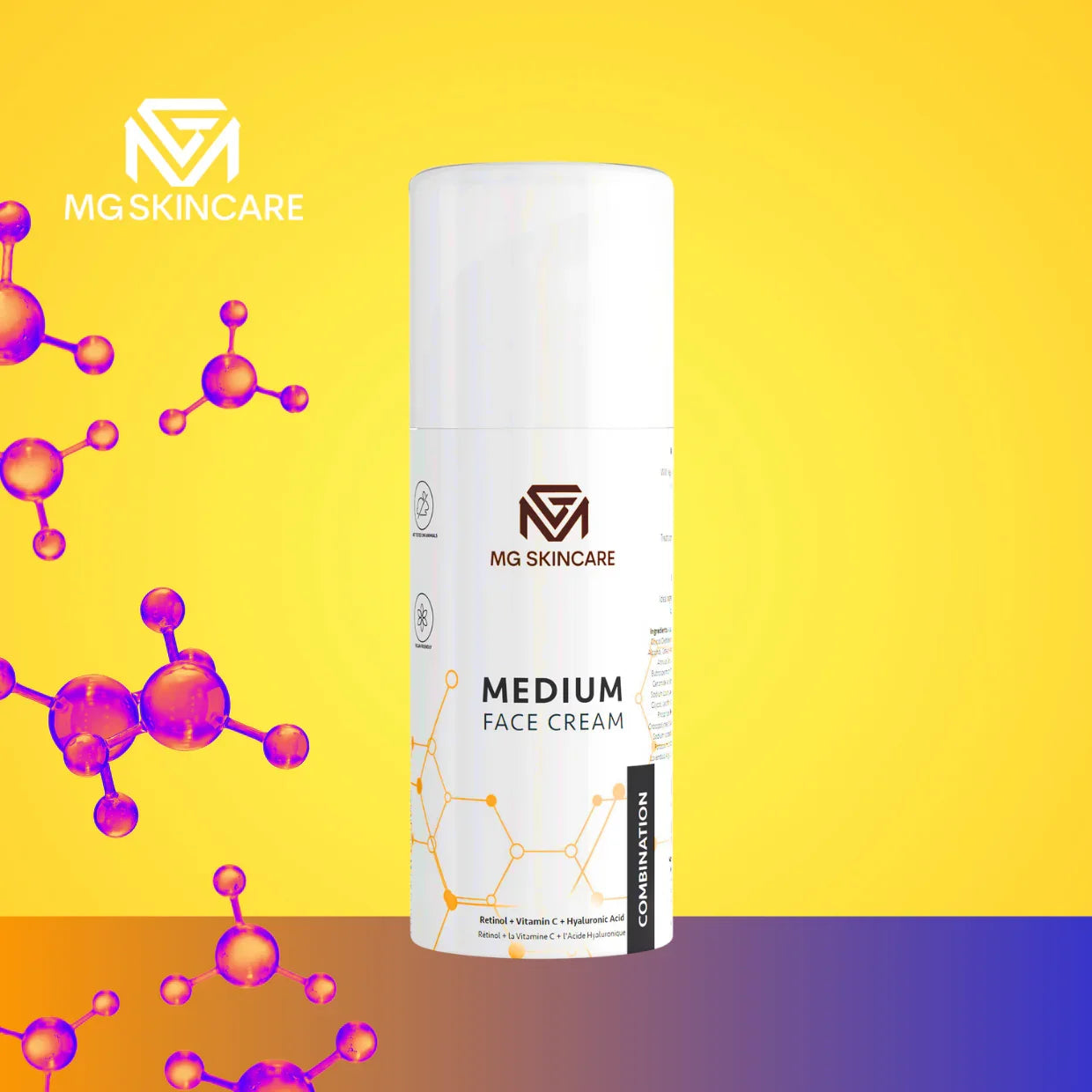 MEDIUM FACE CREAM with Retinol - Vita C & Hyaluronic Acid