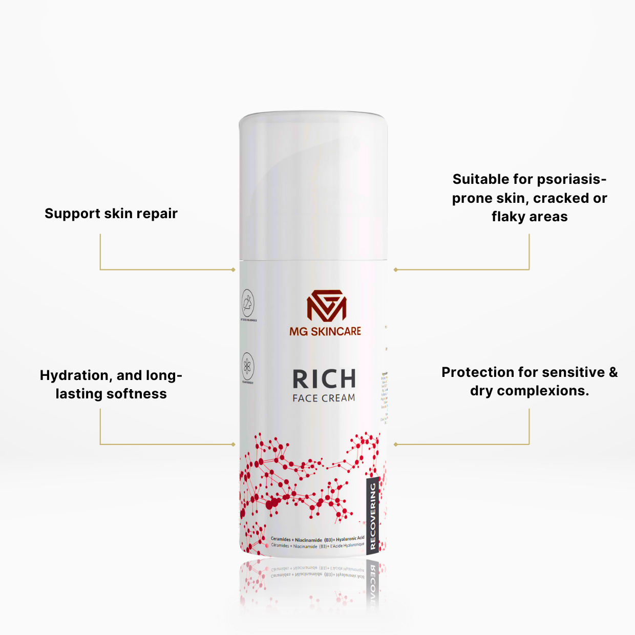 Rich Face Cream with B3 - Niacinamide - Avena Oil & Healing Oils