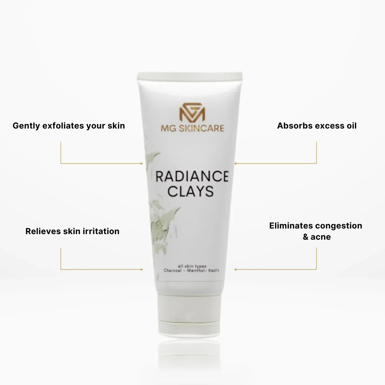 RADIANCE CLAYS - 3 in 1 ( CLEANSER - EXFOLIATOR + MASK )