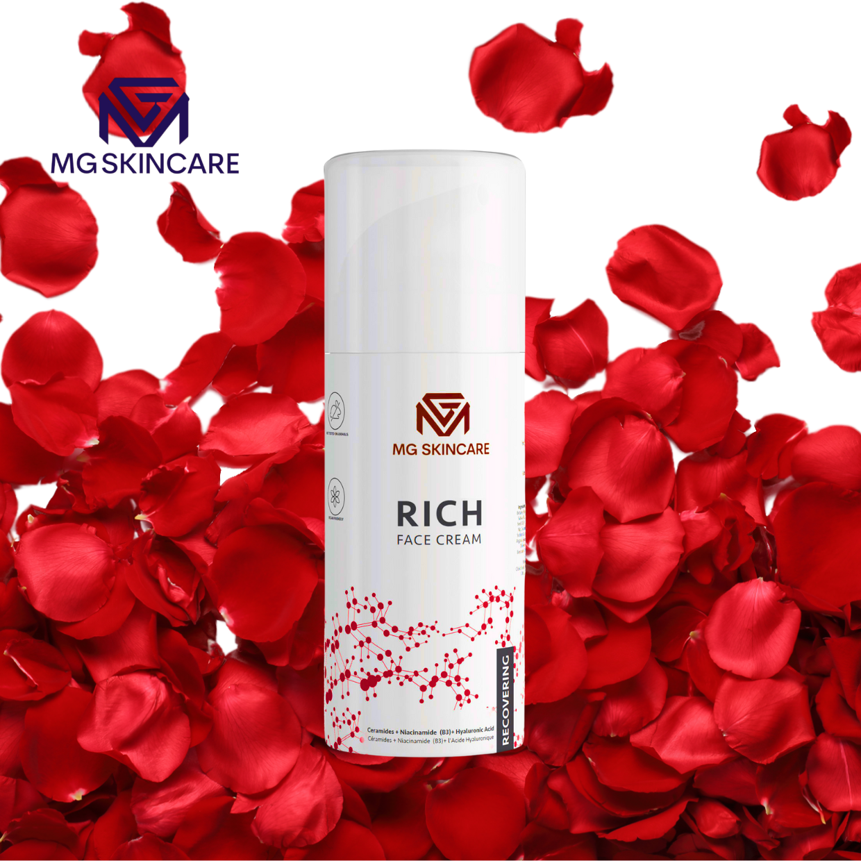 Rich Face Cream with B3 - Niacinamide - Avena Oil & Healing Oils