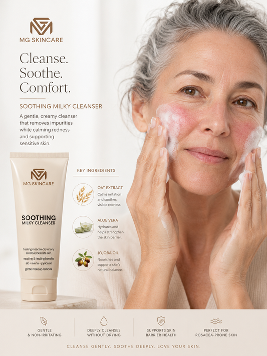 SOOTHING MILKY CLEANSER - FACE & EYES MAKEUP REMOVAL/CLEANSER