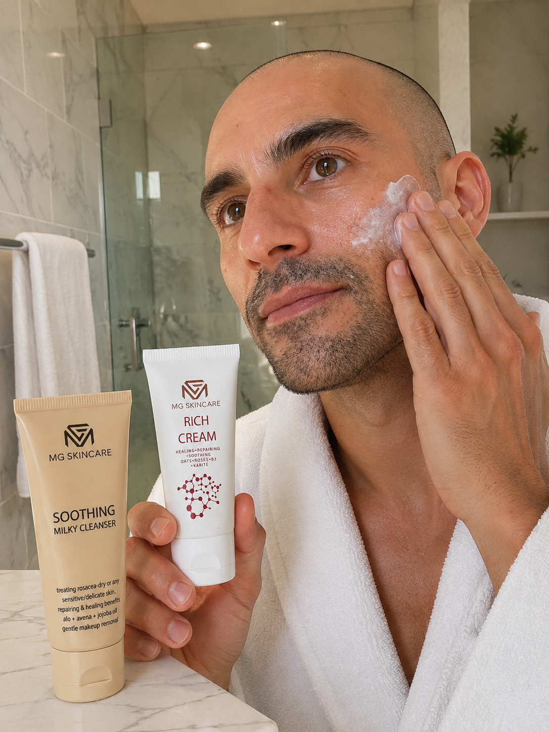 SOOTHING MILKY CLEANSER - FACE & EYES MAKEUP REMOVAL/CLEANSER