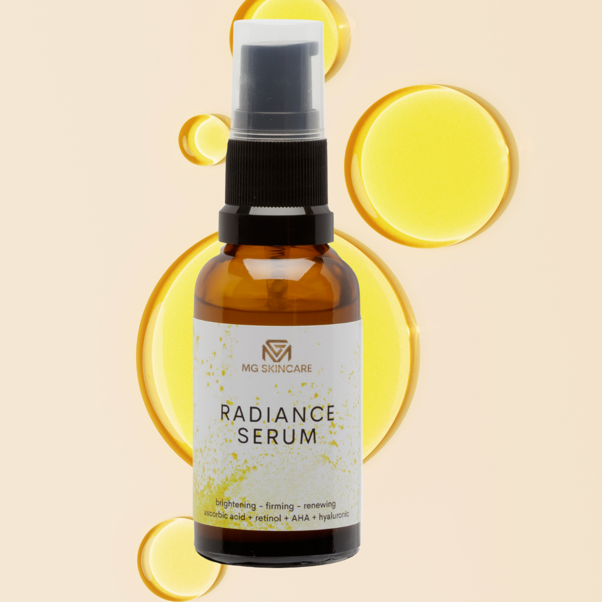 RADIANCE SERUM.  Retinol - Ascorbic Acid - Fruit Acids & Hyaluronic Acid