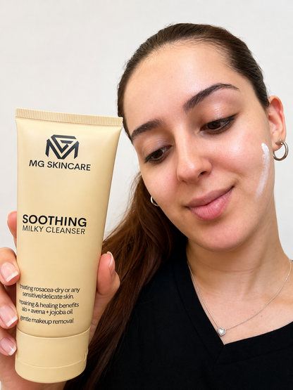 SOOTHING MILKY CLEANSER - FACE & EYES MAKEUP REMOVAL/CLEANSER