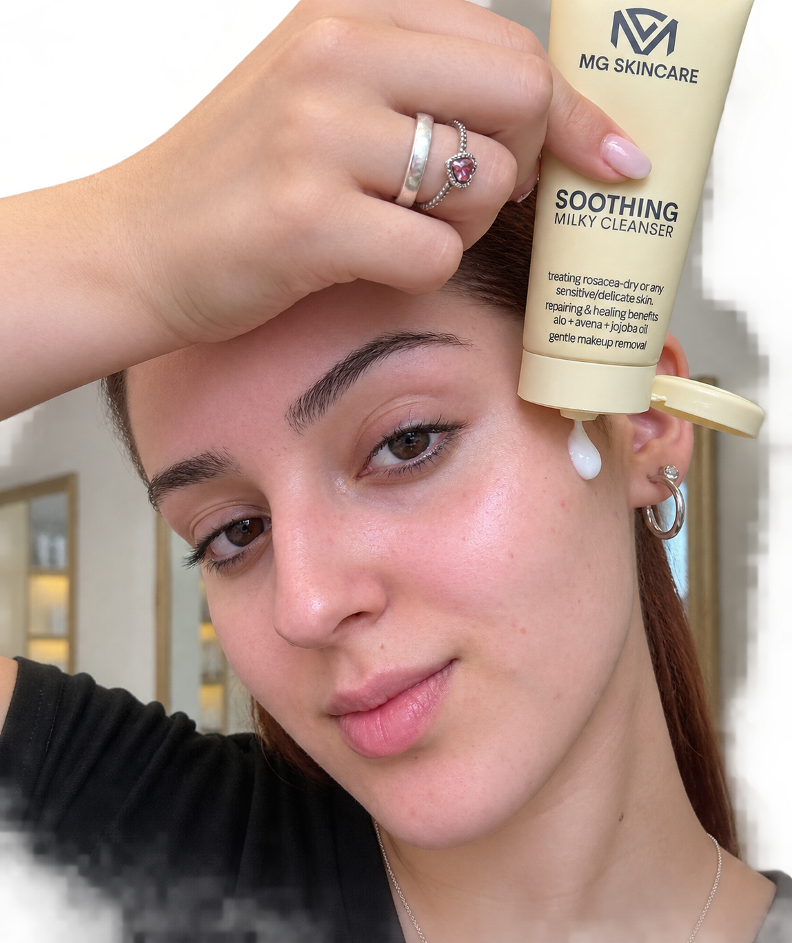 SOOTHING MILKY CLEANSER - FACE & EYES MAKEUP REMOVAL/CLEANSER