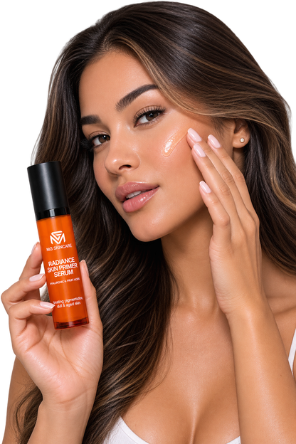 RADIANCE SERUM WITH PLANT BASED VITAMIN C & A + HYALURONIC ACID.