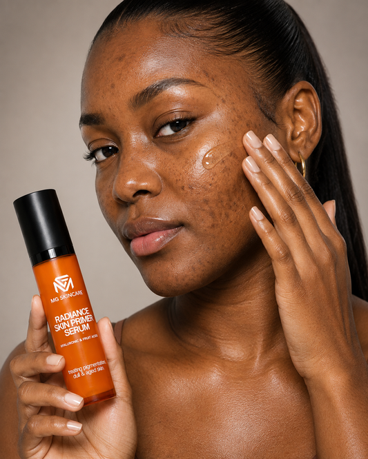 RADIANCE SERUM WITH PLANT BASED VITAMIN C & A + HYALURONIC ACID.