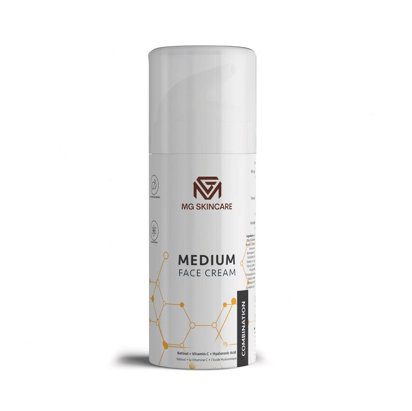 Medium Face Cream with Retinol - Vita C & Hyaluronic Acid - MG Skincare